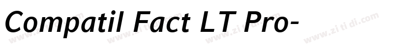 Compatil Fact LT Pro字体转换